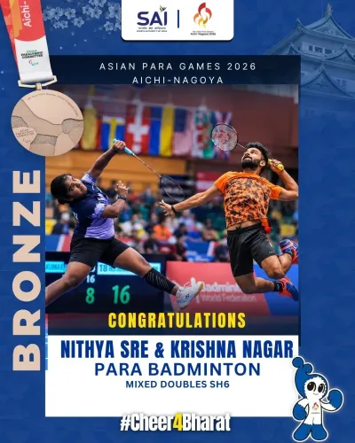 Nadda hails India's bronze in Mixed Doubles SH6 para-badminton