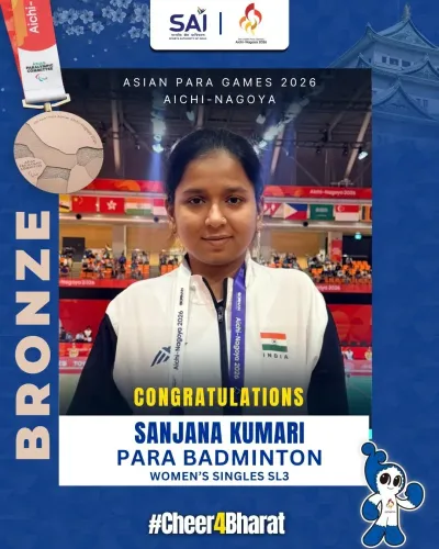 Nadda Hails Sanjana Kumari's Para Games Bronze