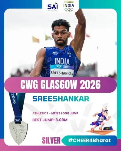 Nadda hails Sreeshankar's Silver in CWG 2026 Long Jump