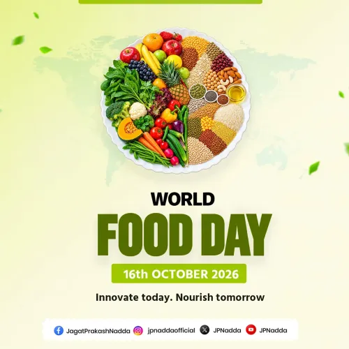 Nadda marks World Food Day, backs Eat Right India push