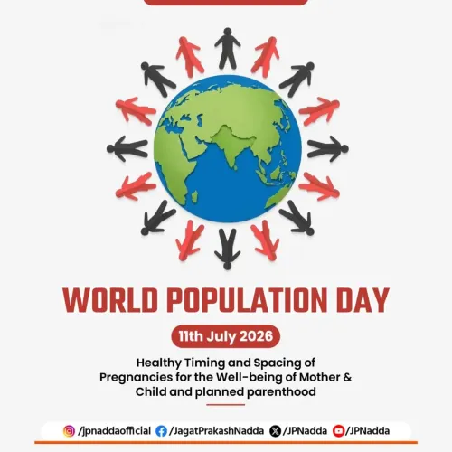 Nadda marks World Population Day, backs family planning