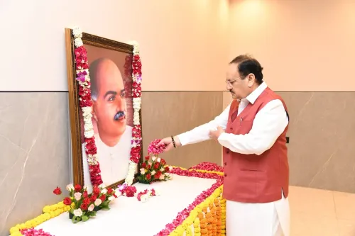 Nadda pays floral tribute to Dr. Shyama Prasad Mookerjee on Balidan Diwas