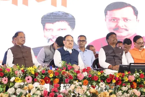 Nadda rallies BJP workers in Durg for voter-roll drive