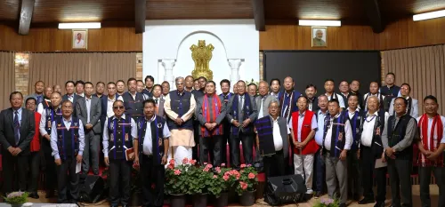 How is Nagaland Governor La Ganesan advocating for the preservation of Naga heritage and culture?