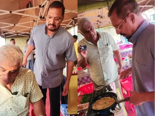 Nana Patekar Shows Ashish Vidyarthi the Art of Flipping an Omelet