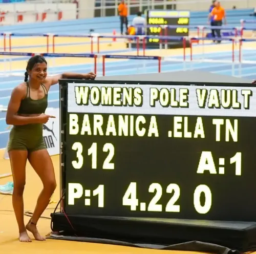 नेशनल इंडोर एथलेटिक्स: बारानिका एलंगोवन ने 4.22 मीटर के साथ नया नेशनल रिकॉर्ड स्थापित किया