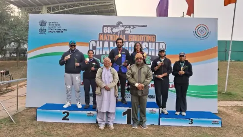 How did Ajay Kumar and Jonathan Antony shine at the National Shooting Championships?