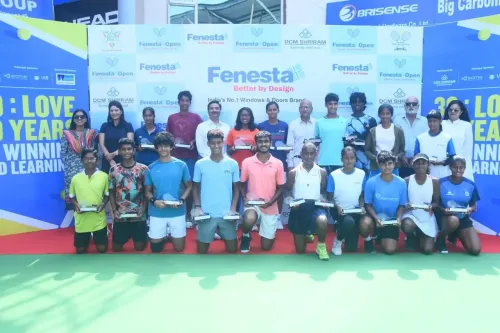 Who clinched the U16 titles at the National Tennis Championship?