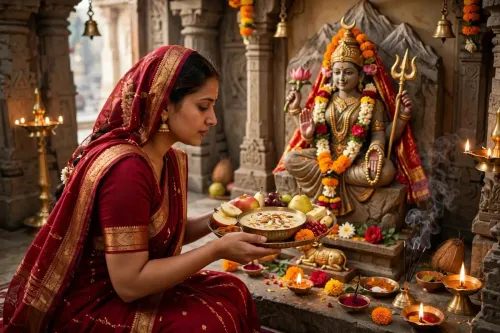 शारदीय नवरात्र 2026: नौ दिन, नौ देवियाँ — हर दिन का सही भोग जानें