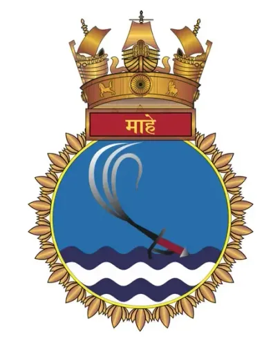 Navy unveils crest of indigenous anti-submarine ship ‘Mahe’