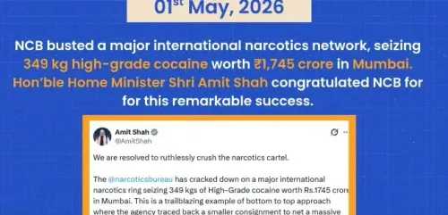NCB May 2026 crackdown: ₹1,745 crore cocaine bust, India's first Captagon seizure