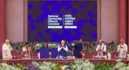 भारत मंडपम में एनडीए कॉन्क्लेव: मोदी के 12 वर्ष पूरे, नेताओं ने पारित किया ऐतिहासिक प्रस्ताव