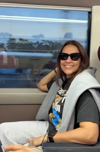 Did Neha Dhupia Just Take a Nostalgic Train Journey from Mumbai to Surat?