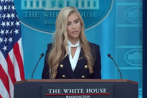 Katie Zacharia debuts as WH Press Secretary with Trump midterm pitch