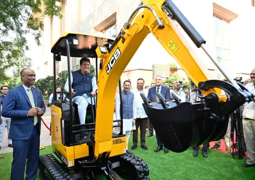 India-New Zealand FTA live: Pune-made JCB machine heads to New Zealand