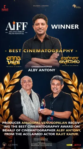 Enna Vilai wins Best Cinematography at Atlanta Indian Film Festival