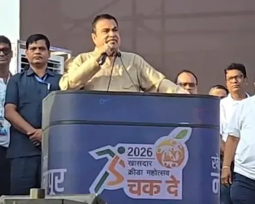 नितिन गडकरी ने नागपुर में 'खासदार क्रीड़ा महोत्सव 2026' का उद्घाटन किया, सुनील शेट्टी रहे मुख्य अतिथि