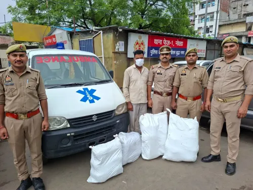 Noida: Ambulance used to smuggle 64 kg cannabis across states, one held