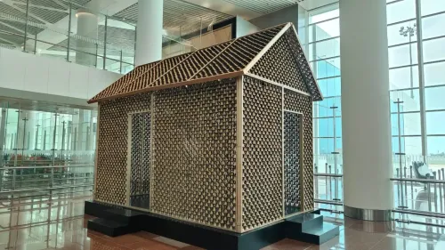 नोएडा इंटरनेशनल एयरपोर्ट पर 'मिस्टिक अबोर्ड' झोपड़ी: आध्यात्मिकता का नया प्रतीक