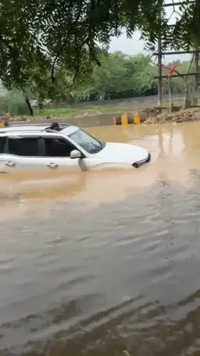 नोएडा में निकासी पर सवाल : फुटपाथ और दीवारों पर मिल रही अंडरपास में गिरी सैकड़ों नंबर प्लेट