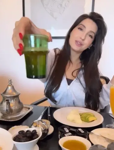 How Does Nora Fatehi Master the Art of Traditional Moroccan Tea Pouring?