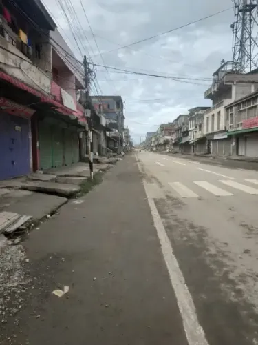 What Impact Did the Shutdown Have on Life in Manipur's Two Districts?