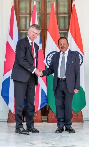 NSA Doval, UK's Powell Hold Major India-UK Security Talks in Delhi
