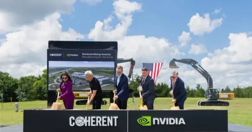 Nvidia Backs Coherent's Sherman Plant in AI Supply Push