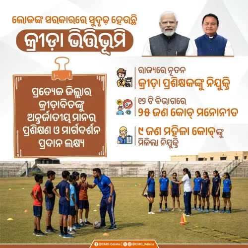 Odisha CMO appoints 25 coaches across 12 sports disciplines
