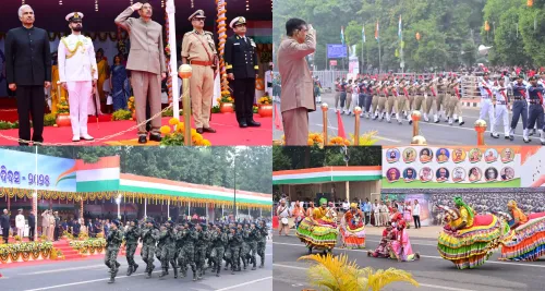 Odisha Governor Hari Babu Kambhampati Raises Tricolour in Bhubaneswar