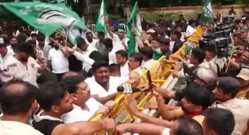 What Happened During the BJD Protest in Bhubaneswar?