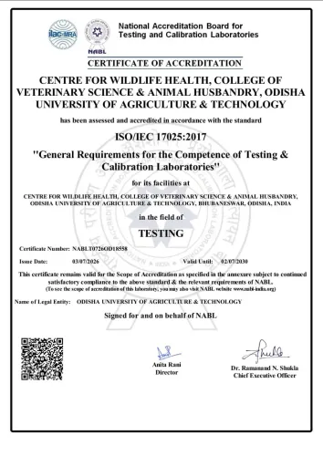 Odisha's OUAT Wildlife Lab Becomes India's First NABL-Accredited Forensics Unit