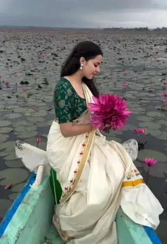 ओणम के खास मौके पर श्रेनु पारिख का साउथ इंडियन अवतार, फैंस बोले- 'याद आ गईं साई पल्लवी'