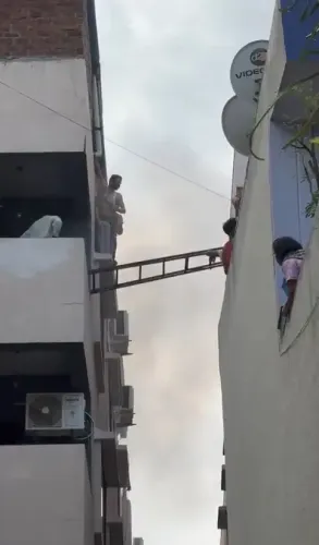 Indore EV showroom fire: 20+ rescued from upper floors near Khalsa Chowk
