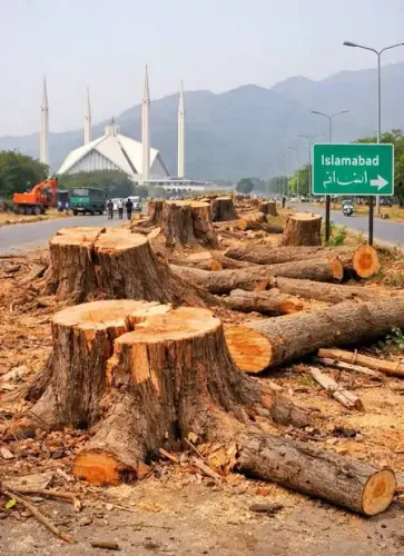 पाकिस्तान: इस्लामाबाद में काटे गए 29 हजार से ज्यादा पेड़, मंत्री बोले 'वो सेहत के लिए ठीक नहीं थे'