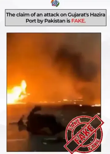 Is Pakistan's Disinformation Campaign Targeting India? Gujarat Port Fire and Jalandhar Drone Strike Debunked by PIB