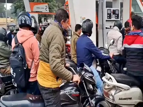 Panic Fuel Purchases in Kashmir Following Highway Closure Due to Landslides
