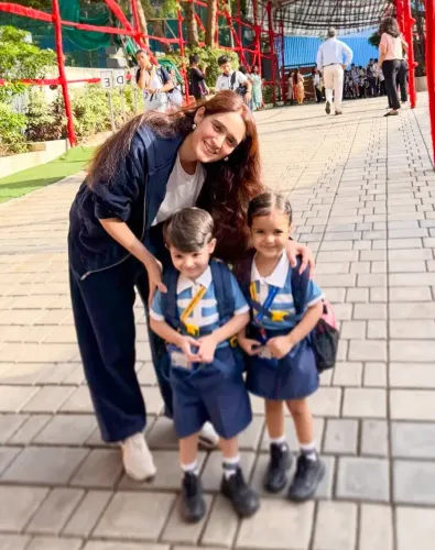 Pankhuri Awasthy cried 3 times before twins Radhya, Raditya started school