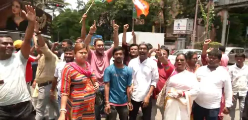 BJP leads West Bengal assembly election: Supporters erupt in Kolkata