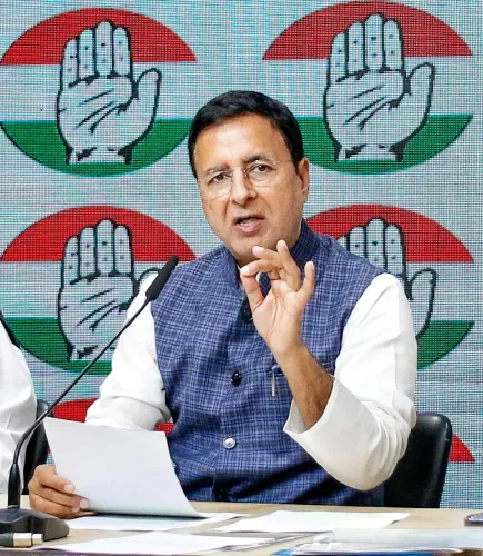 सुरेजवाला ने राज्यसभा में पश्चिम एशिया संघर्ष पर चर्चा के लिए स्थगन प्रस्ताव पेश किया