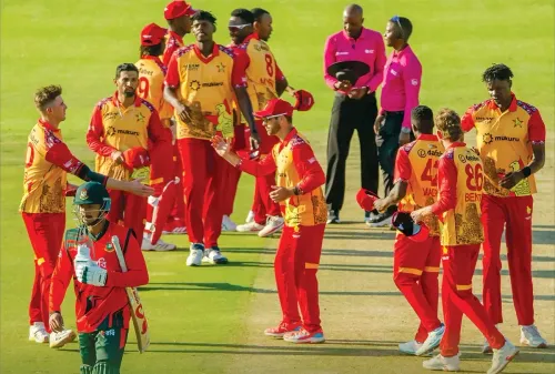 जिम्बाब्वे ने पहले टी20 में बांग्लादेश को 32 रन से हराया, सीरीज में 1-0 की बढ़त