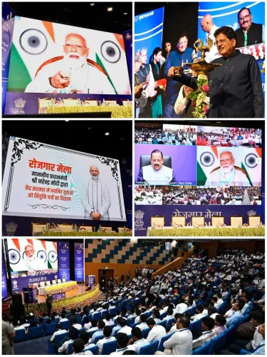 Piyush Goyal attends 19th Rozgar Mela at Ambedkar Centre