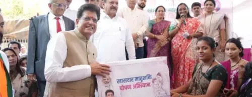 Piyush Goyal distributes maternal nutrition kits in Mumbai on Mother's Day