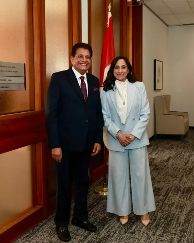 Piyush Goyal Holds Trade Talks with Canada's Foreign Minister