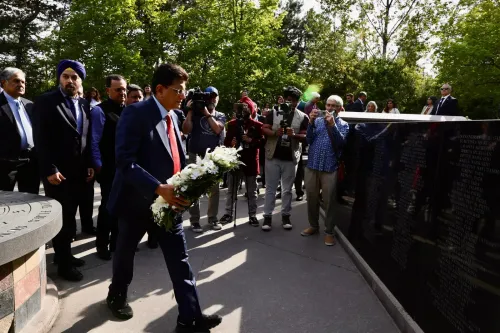 Piyush Goyal pays tribute at Kanishka Memorial in Toronto