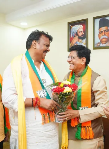 Piyush Goyal Wishes Borivali MLA Sanjay Upadhyay on Birthday