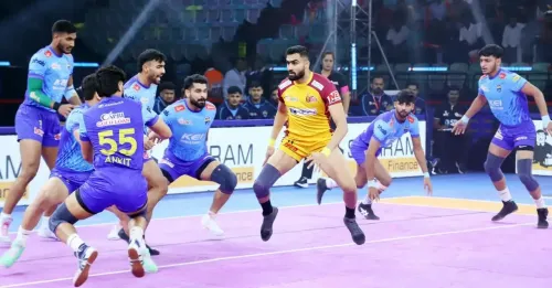 Did Devank's Brilliance Lead Bengal Warriorz to a Nail-Biting Win Against Telugu Titans in the PKL 12 Tie-Breaker?