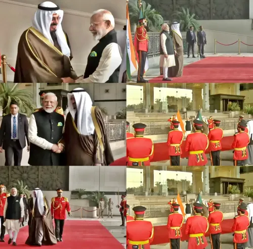 Prime Minister Modi Receives Ceremonial Guard of Honour at Bayan Palace in Kuwait