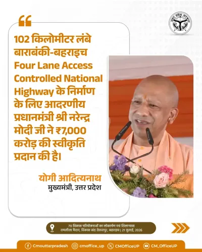 PM Modi approves ₹7,000 cr for Barabanki-Bahraich 4-lane highway