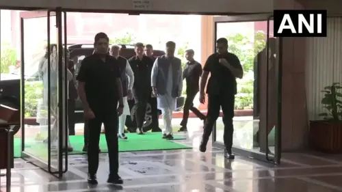 PM Modi Arrives at Parliament for NDA 'Mangal Milan' Meet